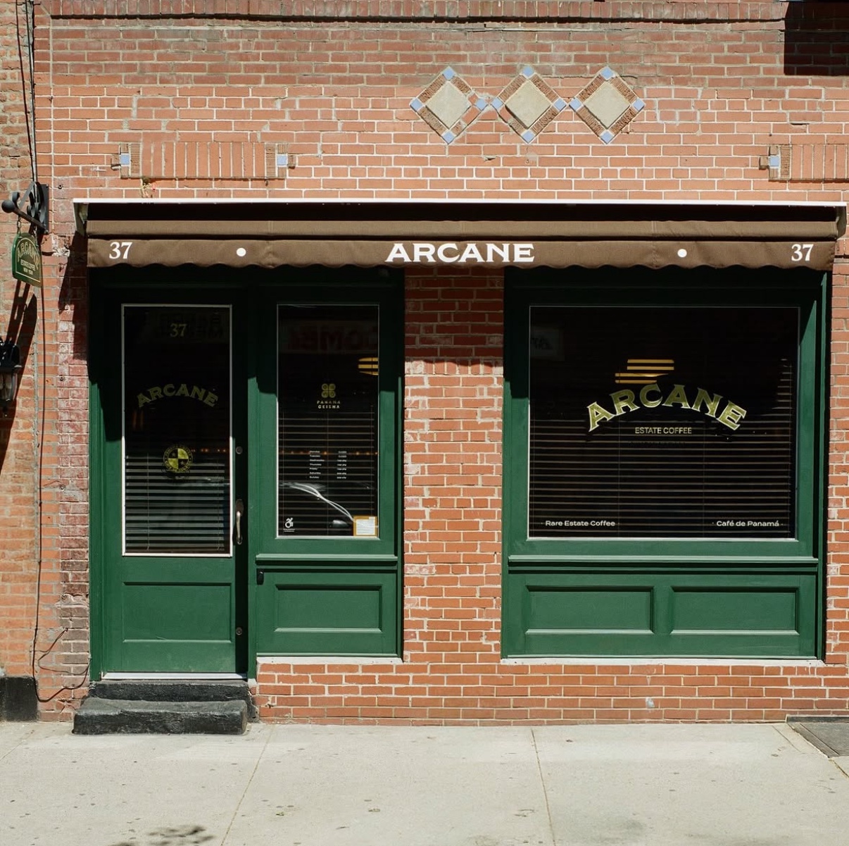 Commercial storefront awning